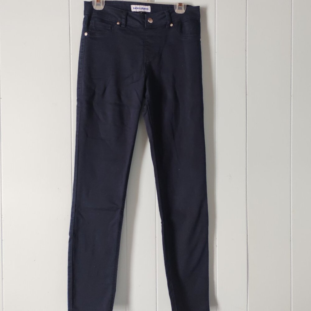 Nygard Navy Pull-on Ankle Pants